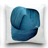 Housse Coussin Peinture Abstraite Bleu - B