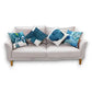 Housse Coussin Peinture Abstraite Bleu - Coussin Dorsey