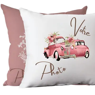 Housse Coussin Personnalisée Deux Photos - Coussin Dorsey