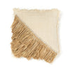 Housse Coussin Raffia Coton Blanc Naturel - 40X40 CM