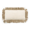 Housse Coussin Saint Tropez Blanc Naturel - 30x50 CM