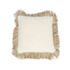 Housse Coussin Saint Tropez Blanc Naturel - 40X40 CM