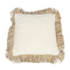 Housse Coussin Saint Tropez Blanc Naturel - 60X60 CM