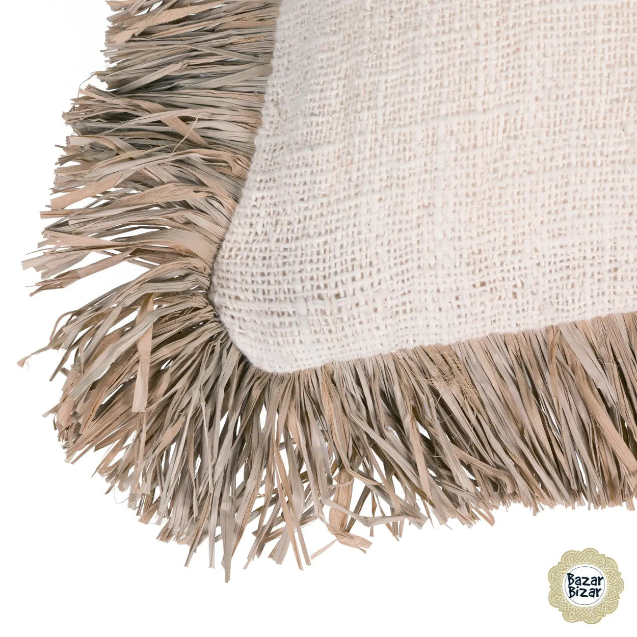 Housse Coussin Saint Tropez Blanc Naturel - Coussin Dorsey