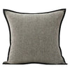 Housse Coussin Velours Jacquard Moderne - Gris