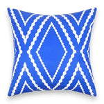 Housse Coussin Waterproof Bleu Géométrique - Coussin Dorsey