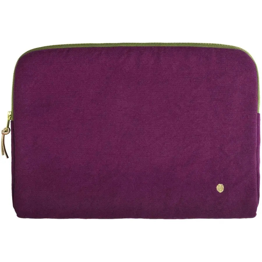 Housse Ordinateur Coton Bio - Iona Purple Rain La Cerise sur le Gâteau