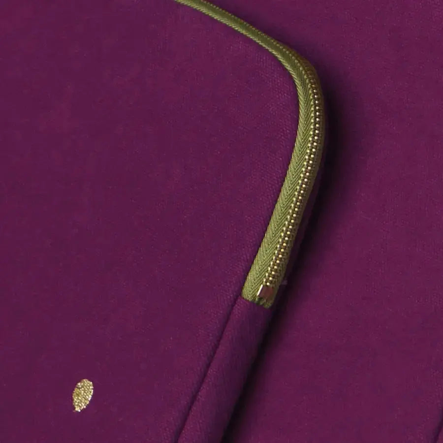 Housse Ordinateur Coton Bio - Iona Purple Rain La Cerise sur le Gâteau