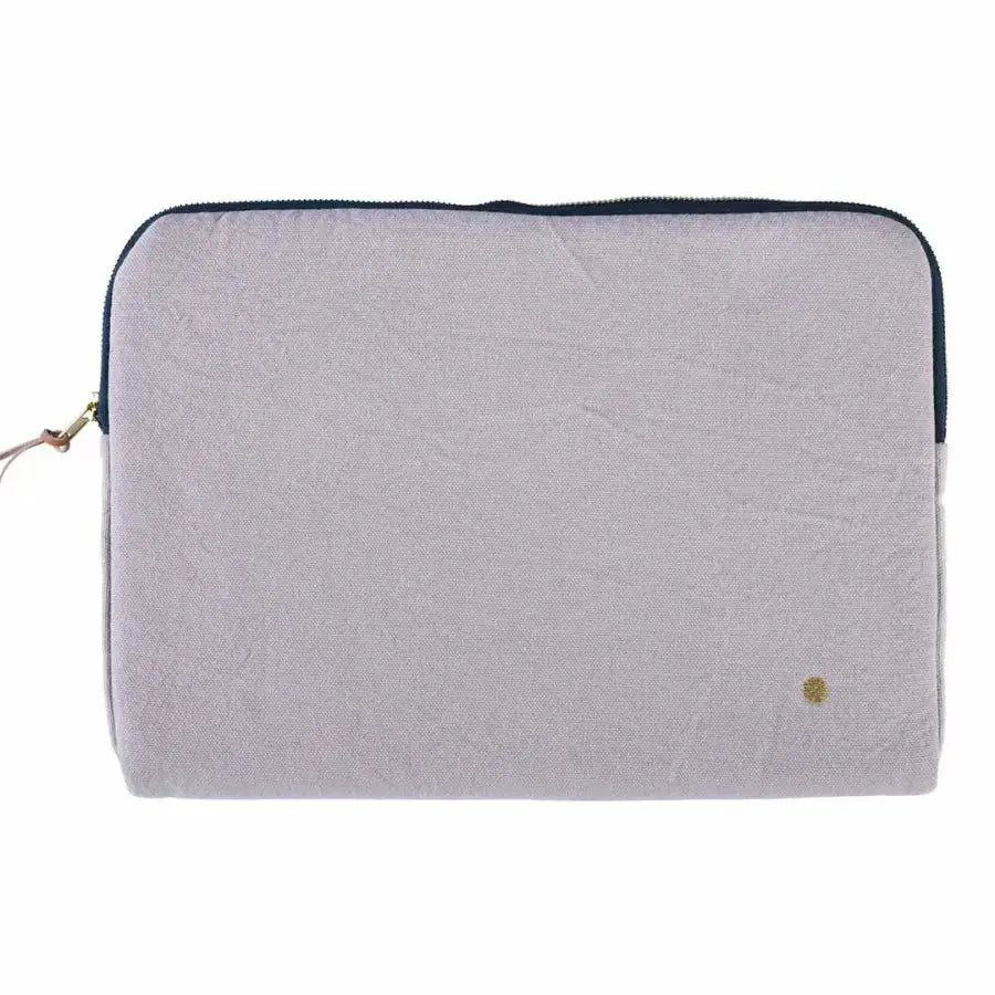 Housse Ordinateur Déperlante Coton Bio - Poivre Rose La Cerise sur le Gâteau