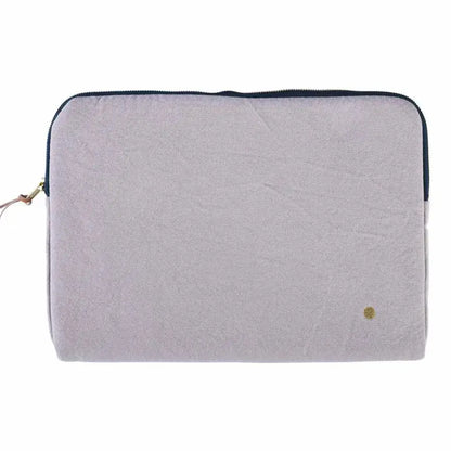 Housse Ordinateur Déperlante Coton Bio - Poivre Rose La Cerise sur le Gâteau