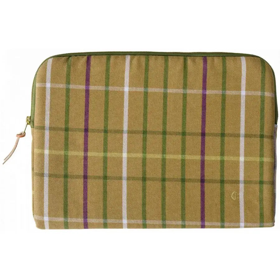 Housse Ordinateur Déperlante Coton Bio - Scotty Marron La Cerise sur le Gâteau