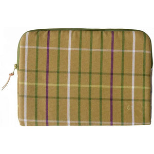 Housse Ordinateur Déperlante Coton Bio - Scotty Marron La Cerise sur le Gâteau