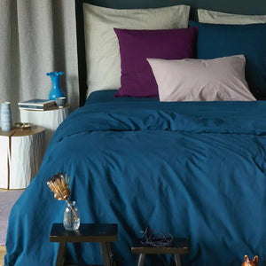 Housse de Couette Coton Bio - Céleste Orage La Cerise sur le Gâteau