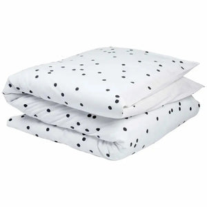 Housse de Couette en Coton Bio à pois- Odette Milk La Cerise sur le Gâteau