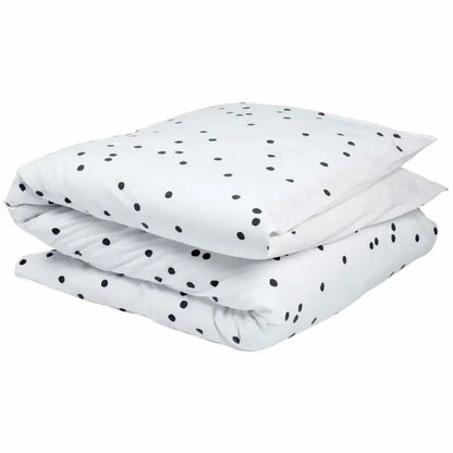 Housse de Couette en Coton Bio à pois- Odette Milk La Cerise sur le Gâteau
