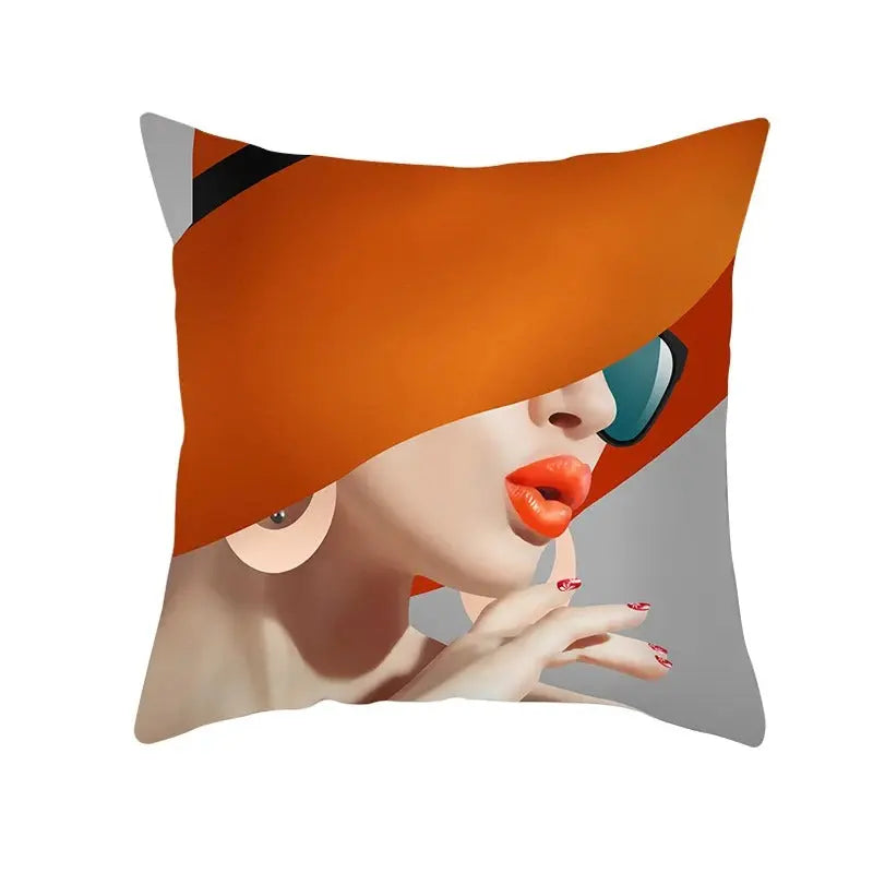 Housse de Coussin Chapeau Orange - Coussin Dorsey