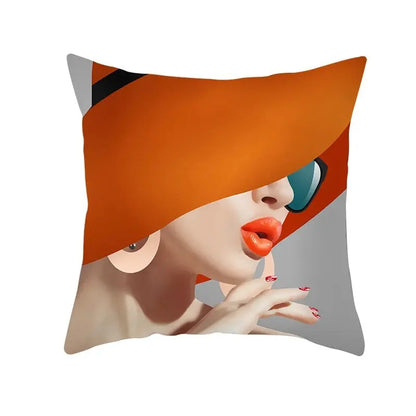 Housse de Coussin Chapeau Orange - Coussin Dorsey