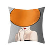 Housse de Coussin Chapeau Orange - E