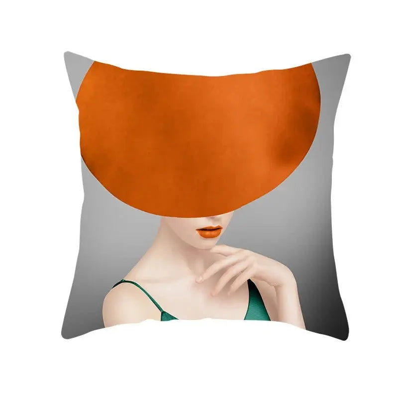 Housse de Coussin Chapeau Orange - Coussin Dorsey