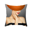 Housse de Coussin Chapeau Orange - J