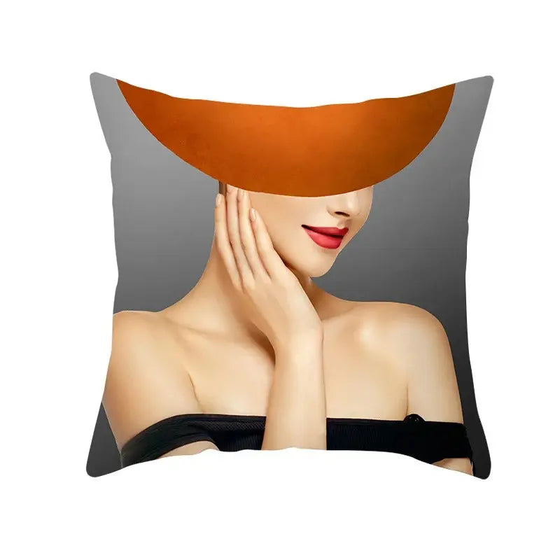 Housse de Coussin Chapeau Orange - Coussin Dorsey