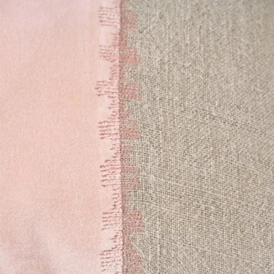 Housse de Coussin Lin Velours Divorce Rose - 30x50 Bazar Bizar