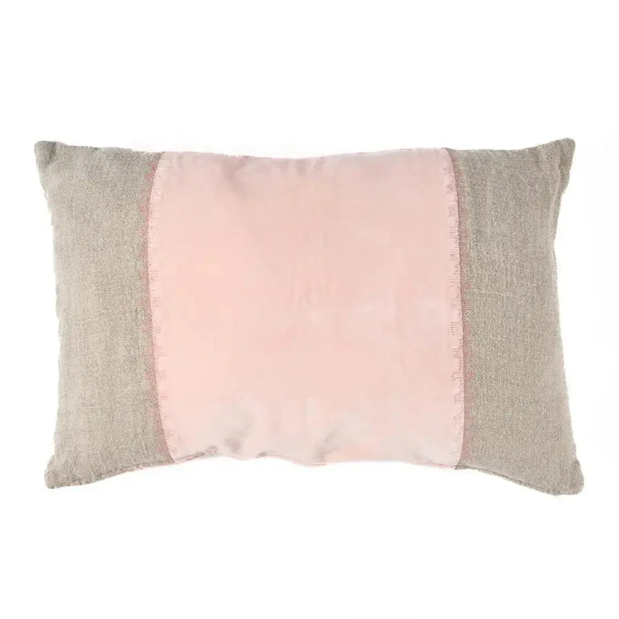 Housse de Coussin Lin Velours Divorce Rose - 30x50 Bazar Bizar