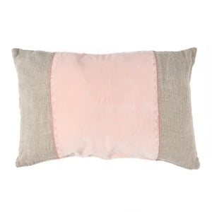 Housse de Coussin Lin Velours Divorce Rose - 30x50 Bazar Bizar