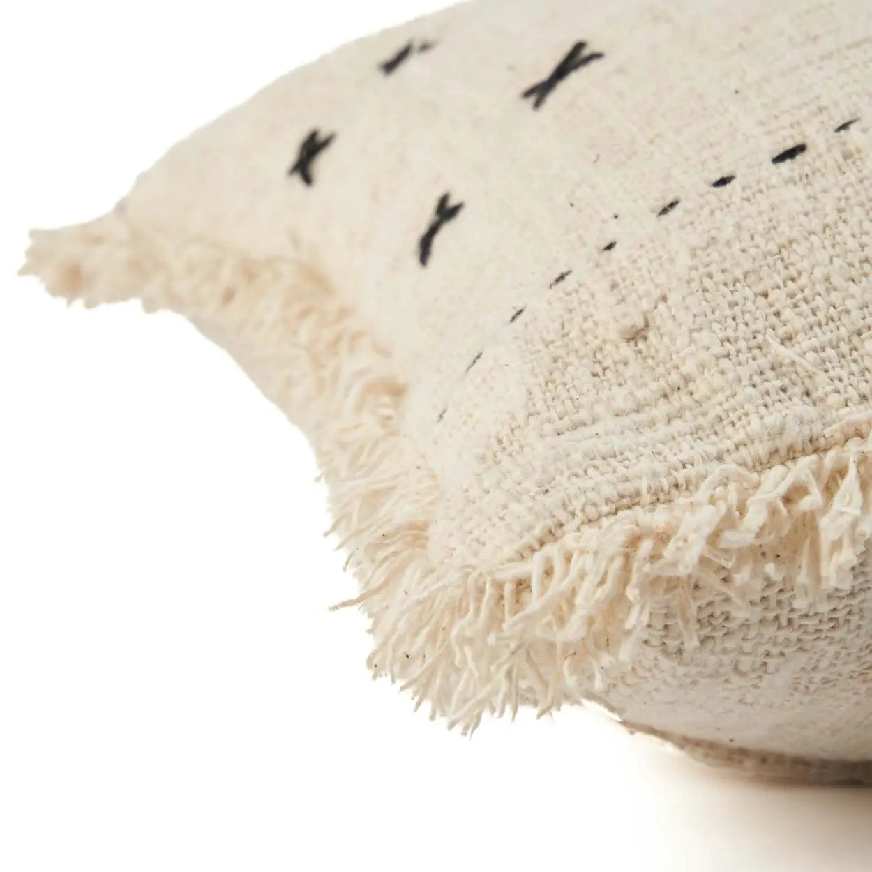 Housse de Coussin Naturel Blanc French Kiss Bazar Bizar