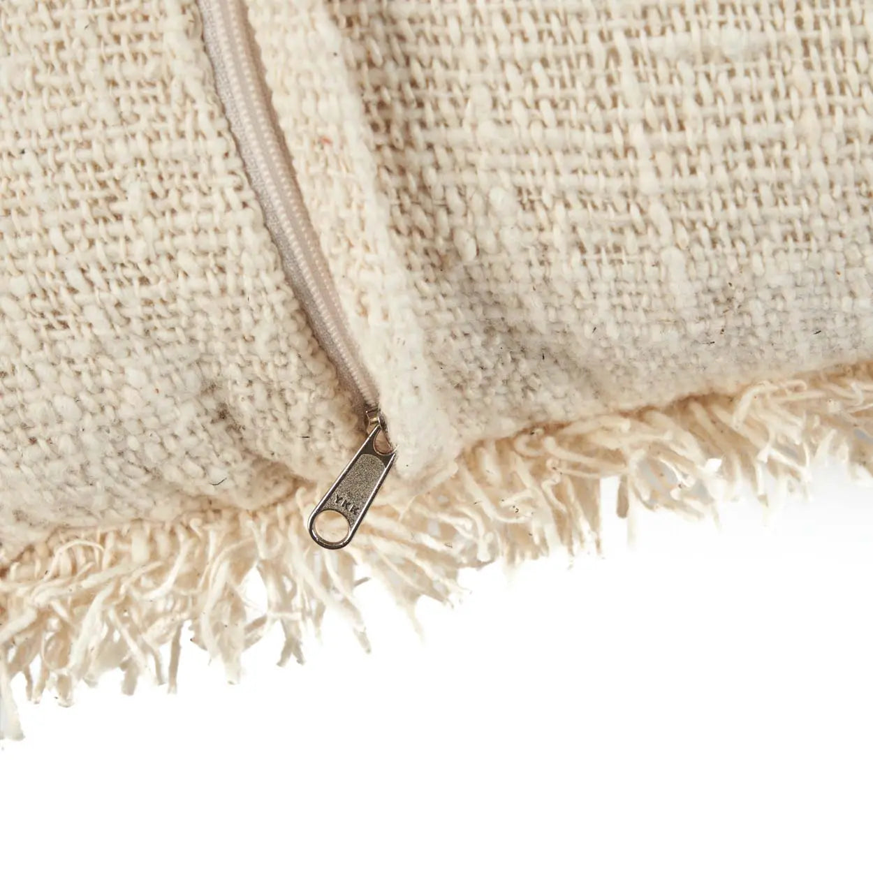 Housse de Coussin Naturel Blanc French Kiss Bazar Bizar