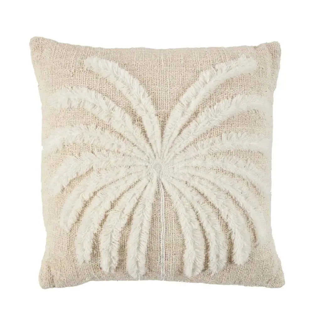 Housse de Coussin Palm Coton Naturel 50x50 Bazar Bizar