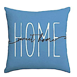 Housse de Coussin Printemps Bleu Lot de 4 - Coussin Dorsey