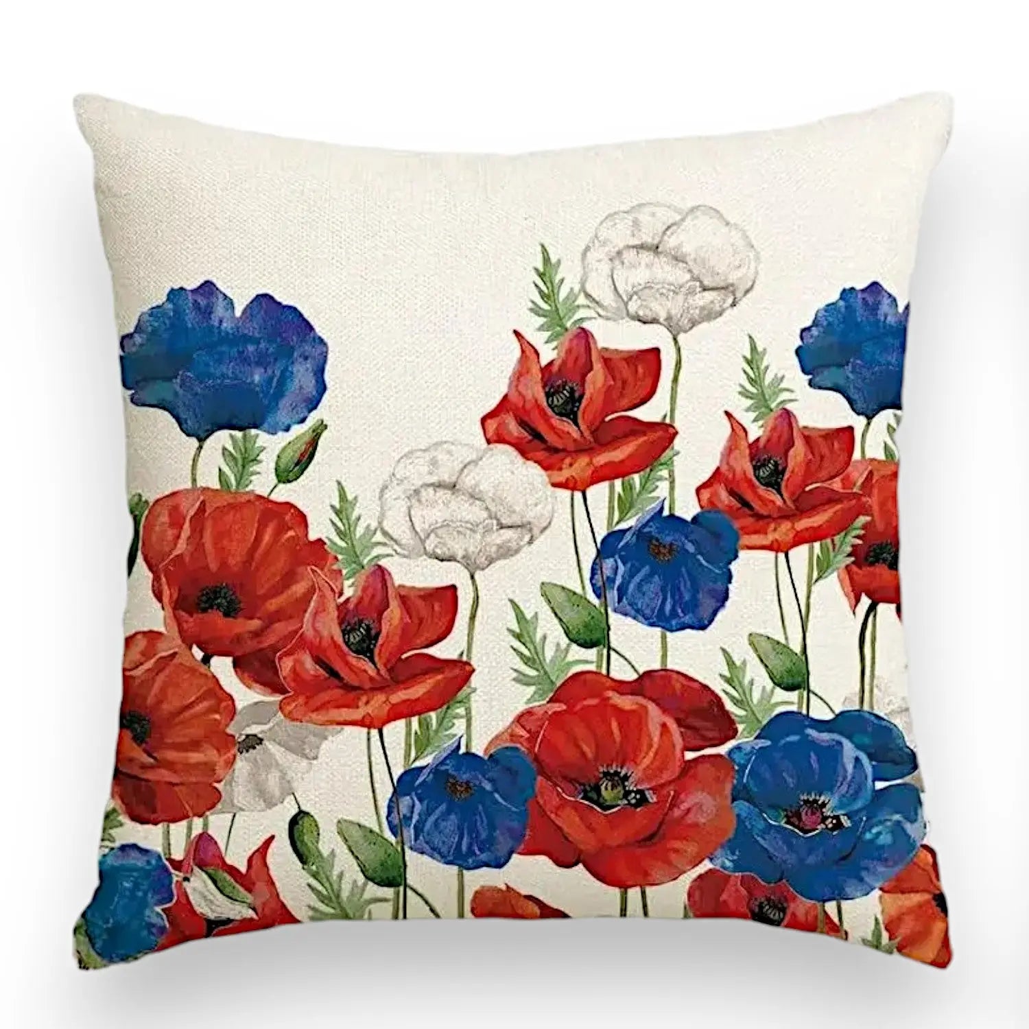 Housse de Coussin Printemps Rouge Lot de 4 - Coussin Dorsey