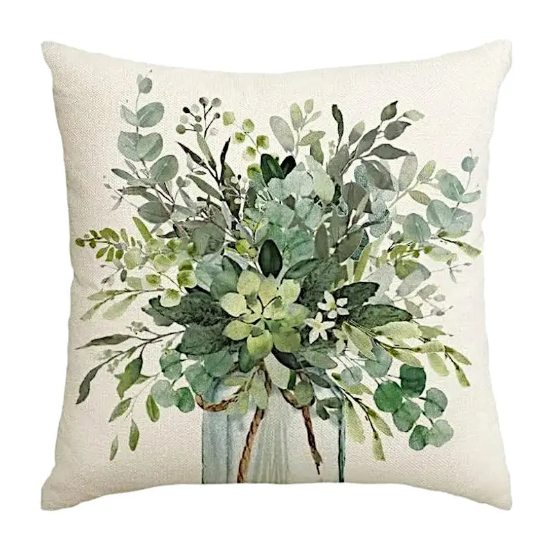 Housse de Coussin Printemps Vert Lot de 4 - Coussin Dorsey