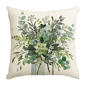 Housse de Coussin Printemps Vert Lot de 4 - Coussin Dorsey