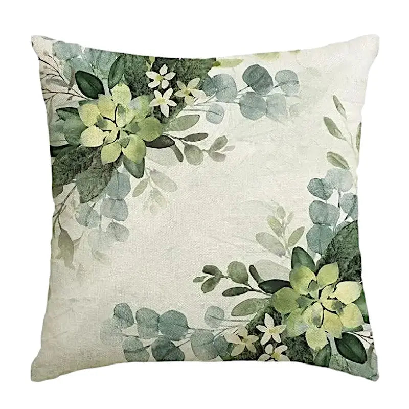 Housse de Coussin Printemps Vert Lot de 4 - Coussin Dorsey