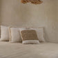 Housse de Coussin Raphia Stamp Naturel Bazar Bizar