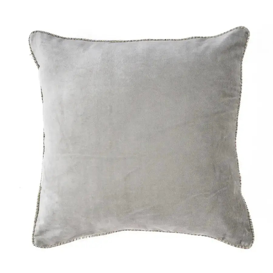Housse de Coussin Velours Crush Gris - 50x50 Bazar Bizar