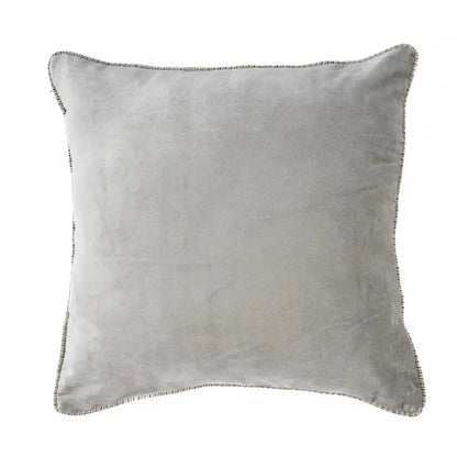 Housse de Coussin Velours Crush Gris - 50x50 Bazar Bizar