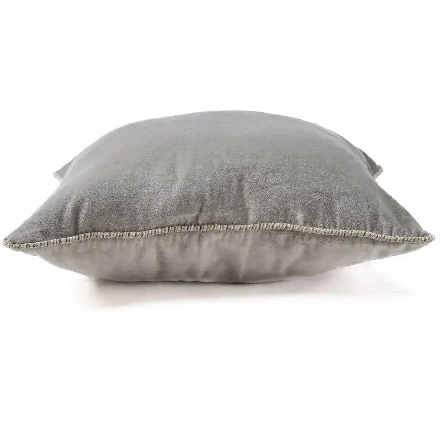 Housse de Coussin Velours Crush Gris - 50x50 Bazar Bizar