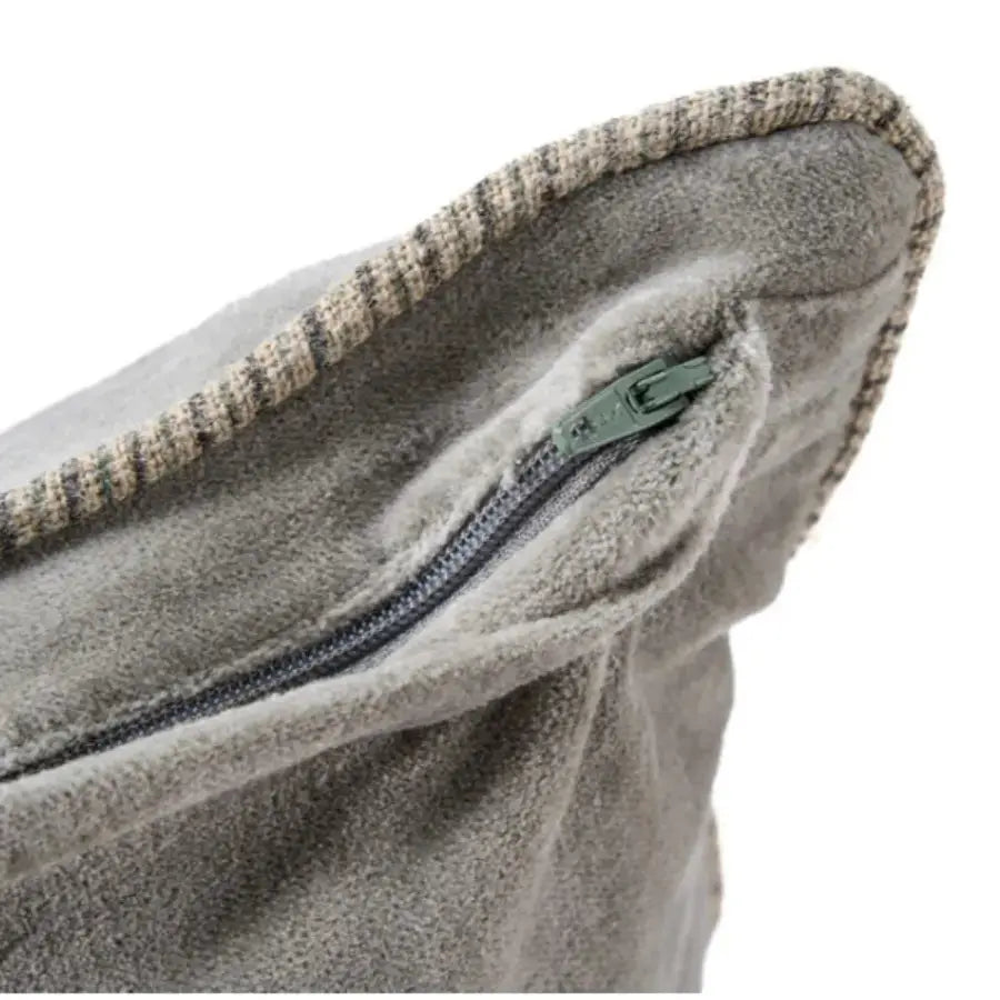 Housse de Coussin Velours Crush Gris - 50x50 Bazar Bizar