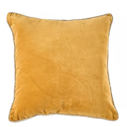 Housse de Coussin Velours Crush Moutarde - 50x50 Bazar Bizar