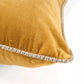 Housse de Coussin Velours Crush Moutarde - 50x50 Bazar Bizar