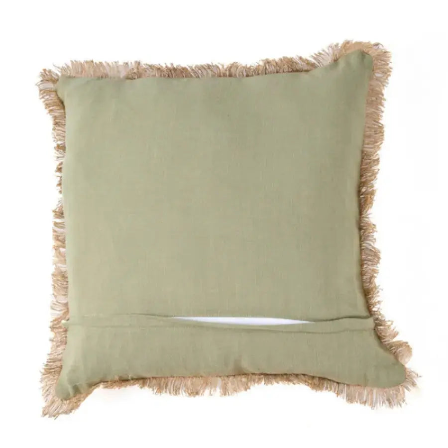 Housse de Coussin Vert Forêt - Tropical Breeze -50x50 cm - zip au verso discret - Bazar Bizar