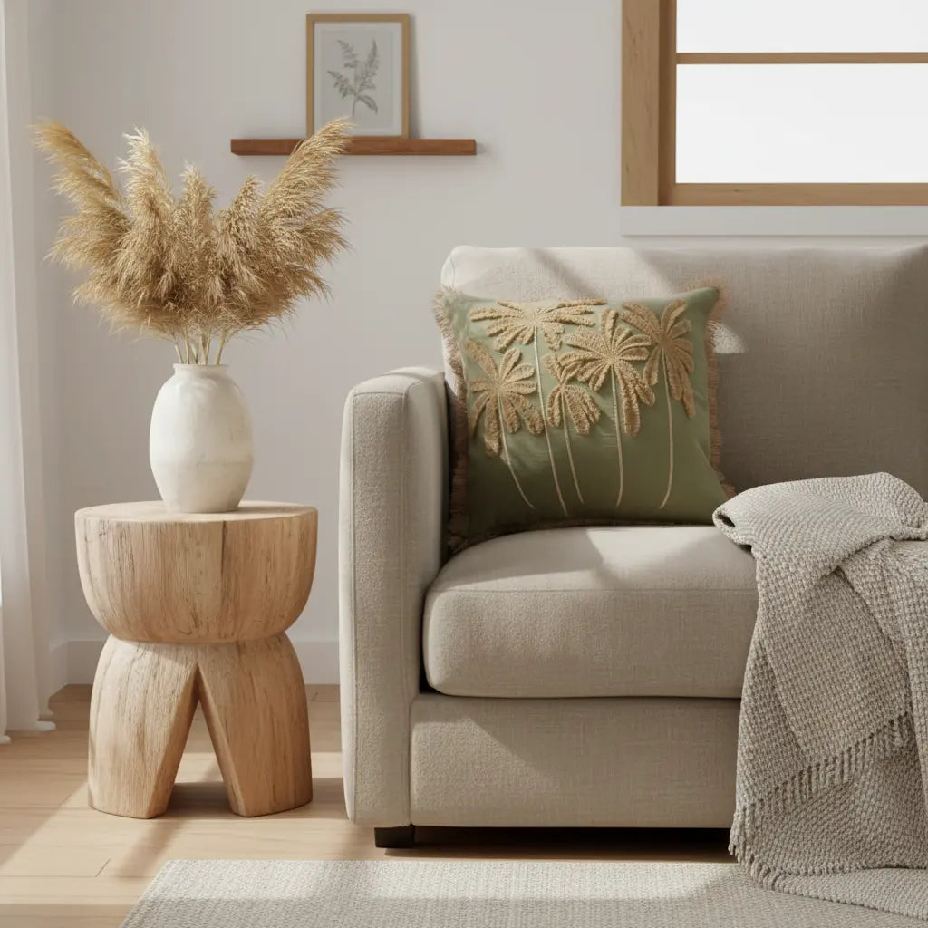 Housse de Coussin Vert Forêt - Tropical Breeze - 50x50 cm Bazar Bizar