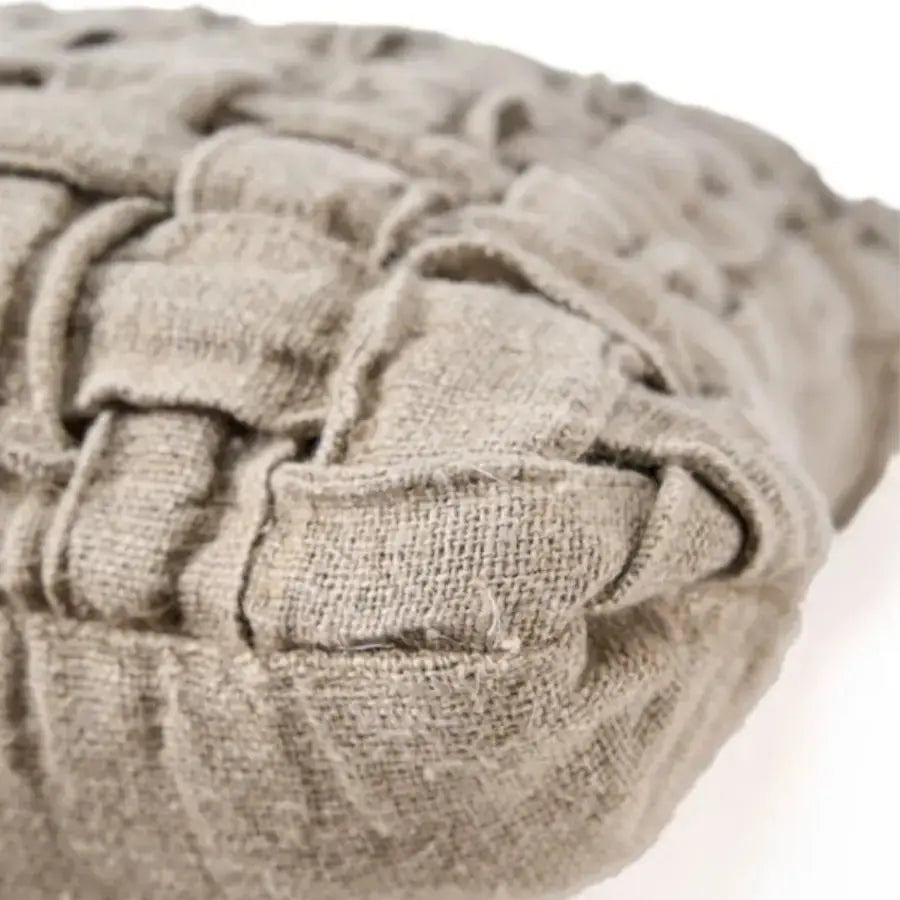 Housse de Coussin en Lin - Croisier Naturel - 50x50 cm Bazar Bizar