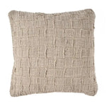 Housse de Coussin en Lin - Damier Naturel 50x50 cm Bazar Bizar