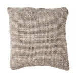 Housse de Coussin en Lin Grain Noir Naturel - 50x50 cm Bazar Bizar