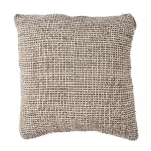 Housse de Coussin en Lin Grain Noir Naturel - 50x50 cm Bazar Bizar