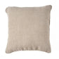 Housse de Coussin en Lin Grain Noir Naturel - 50x50 cm Bazar Bizar